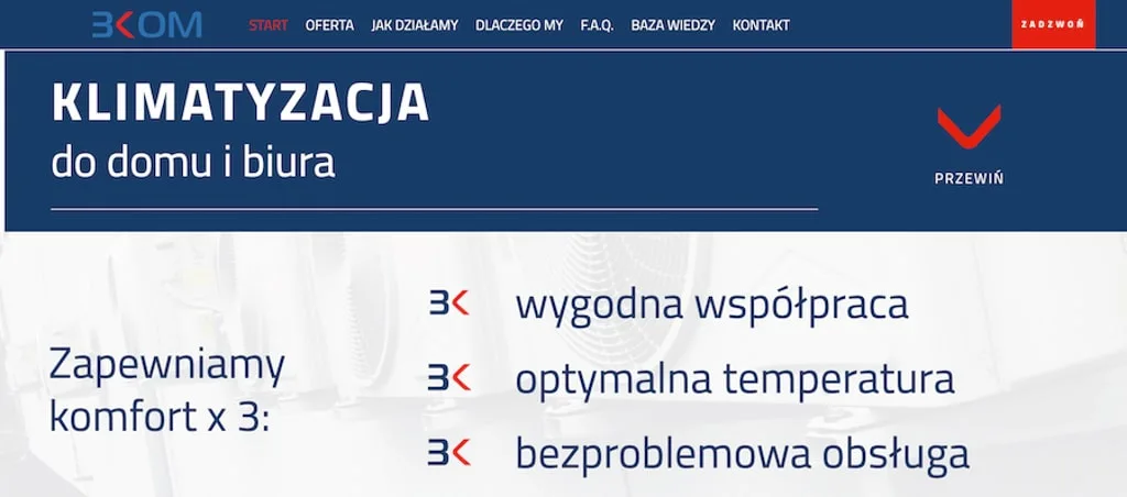 Teksty na stronę internetową 3KOM