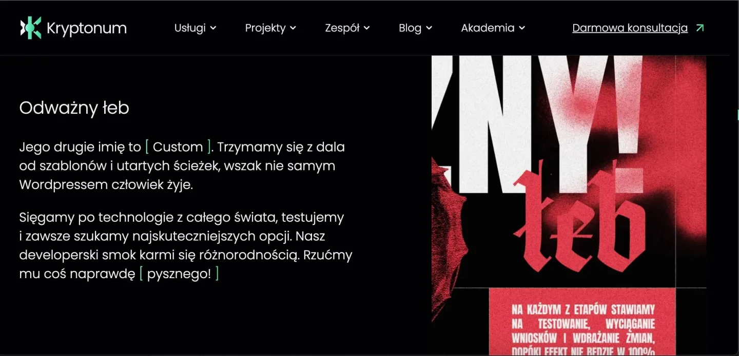 Teksty na stronę internetową agencji interaktywnej